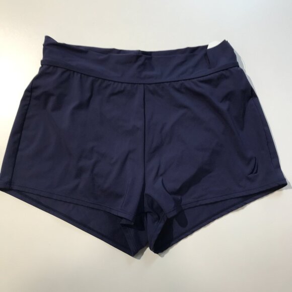 Nautica Women's Standard Knit Swim Short in Deep Sea Size M NWT - Picture 1 of 4